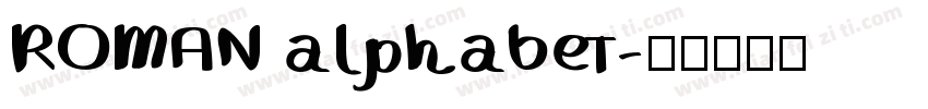 ROMAN alphabet字体转换